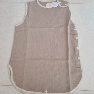 리틀나나 아기 유아 거즈 수면조끼 XL 베이지 새상품