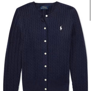 폴로 랄프로렌 걸즈 케이블 가디건 헌터 네이비 XL 새상품