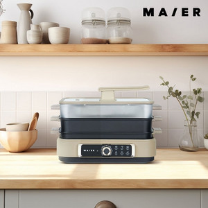 마이어 멀티쿠커 분리형 찜기 만능쿠커 샤브샤브 전기전골냄비 MK-METI001