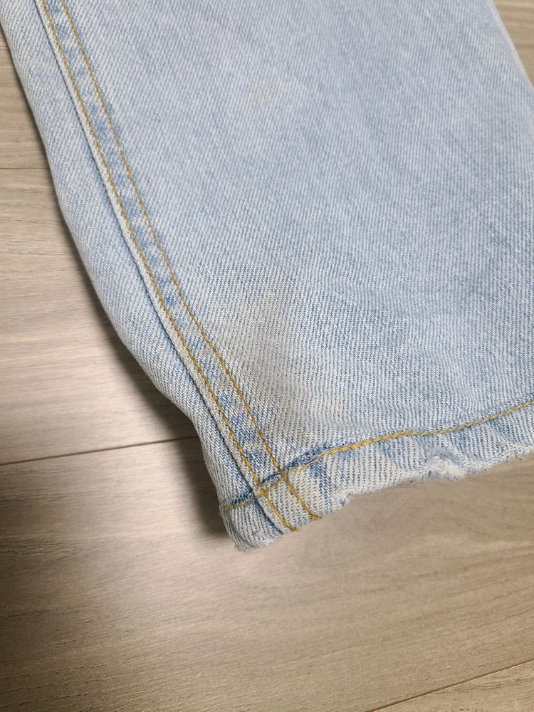 [44]페이탈리즘 센서티브 a 스탠다드핏 연청 데님 이미지