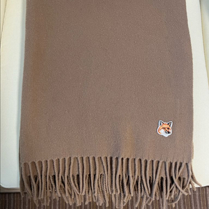 메종키츠네 브라운 머플러