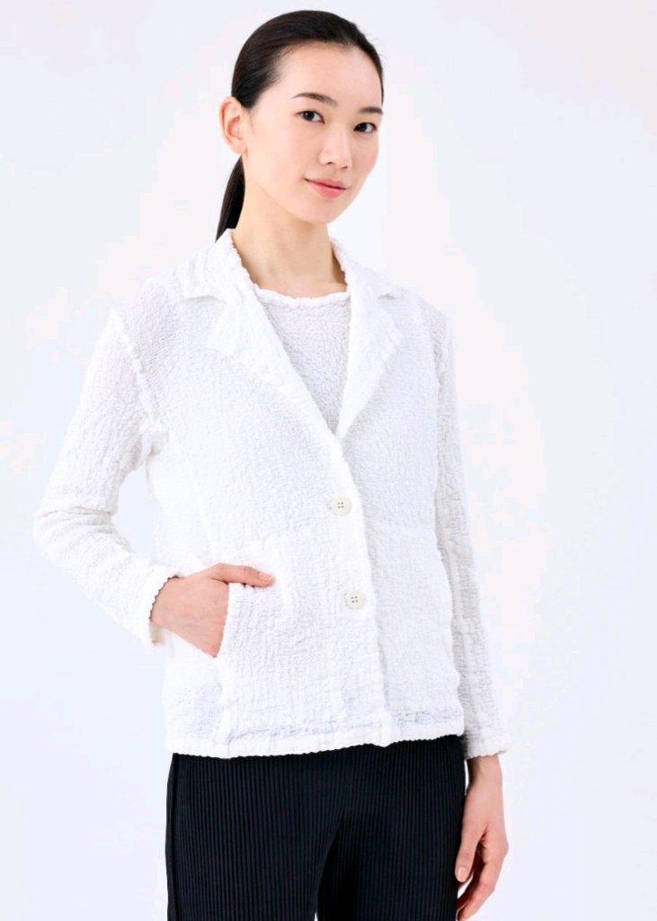 이세이미야케 미 컬리플라워 자켓 블랙--2