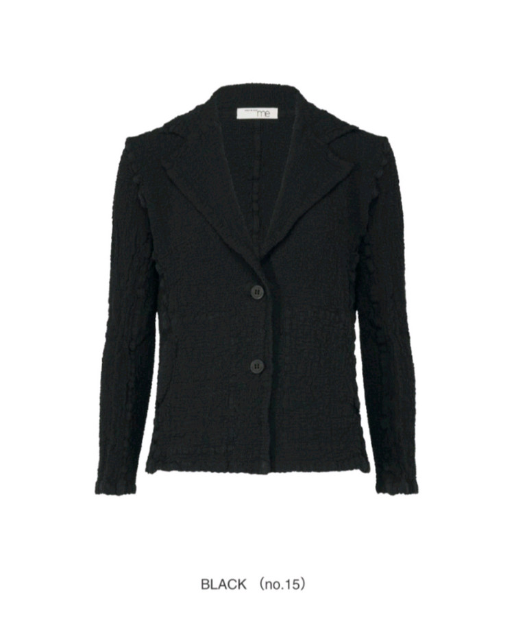 이세이미야케 미 컬리플라워 자켓 블랙--6