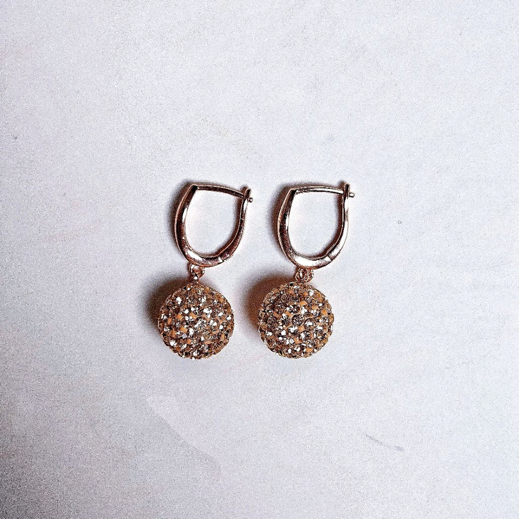 [새상품,선물박스포장]볼드한 스와로브스키스톤 볼 링귀걸이/목걸이 반지 팔찌 진주 샤넬 14k 18k 반클리프 디올--4