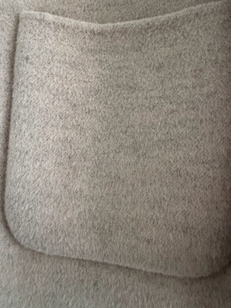 [깨끗] 미샤 캐시미어 오트밀 아이보리 후드 코트 이미지