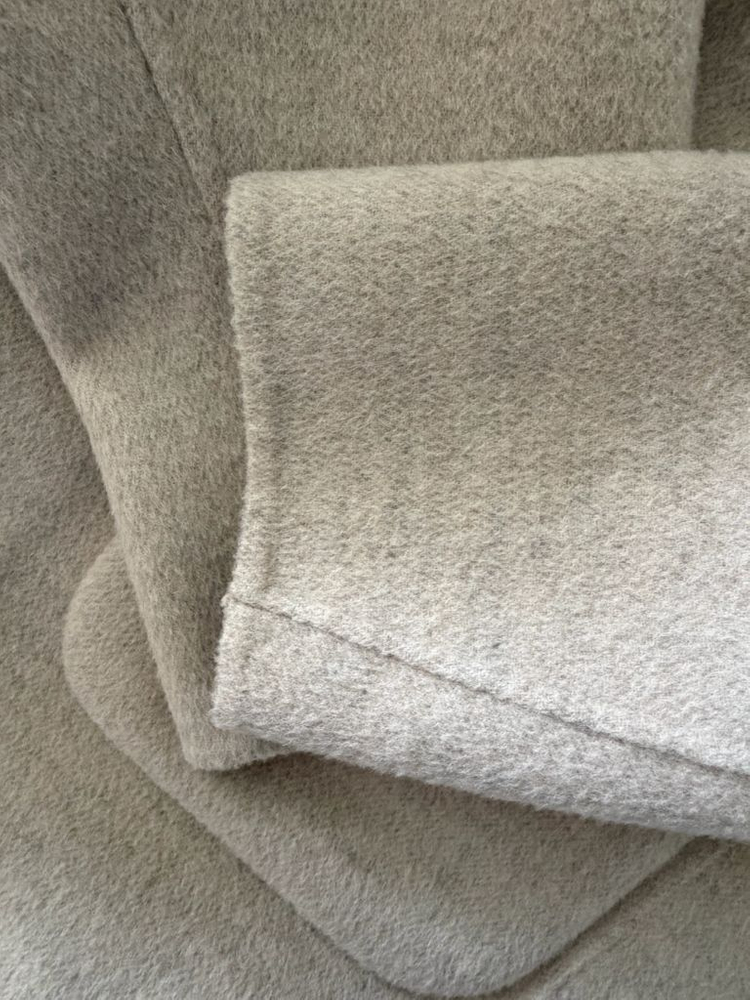 [깨끗] 미샤 캐시미어 오트밀 아이보리 후드 코트 이미지