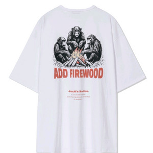 새상품 우왁굳즈 장작추가 티셔츠 XL 판매 이미지