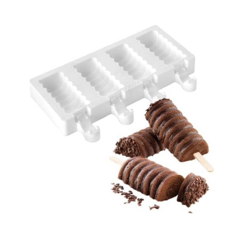 [유럽수입품] 이탈리아 실리코마트 카페디저트 몰드 2종--6