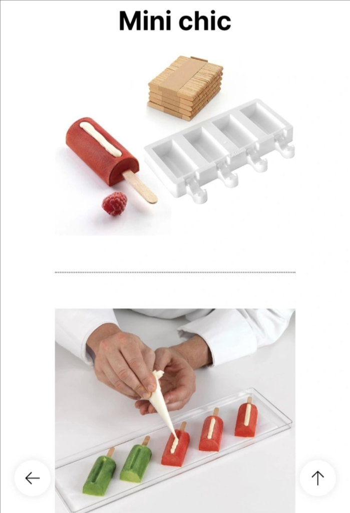 [유럽수입품] 이탈리아 실리코마트 카페디저트 몰드 2종--7