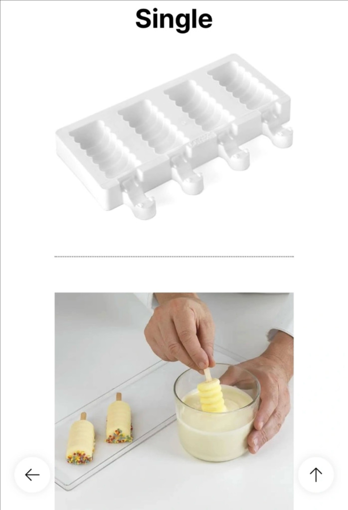 [유럽수입품] 이탈리아 실리코마트 카페디저트 몰드 2종--8