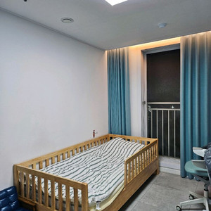 원목 어린이 침대 가드형 싱글 침대