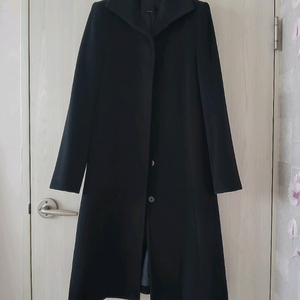 VIKI 울 90% 블랙 롱코트