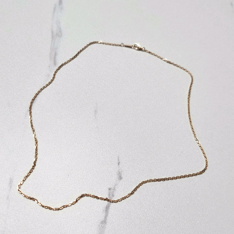 특가)14k체인 목걸이 핑크골드--3