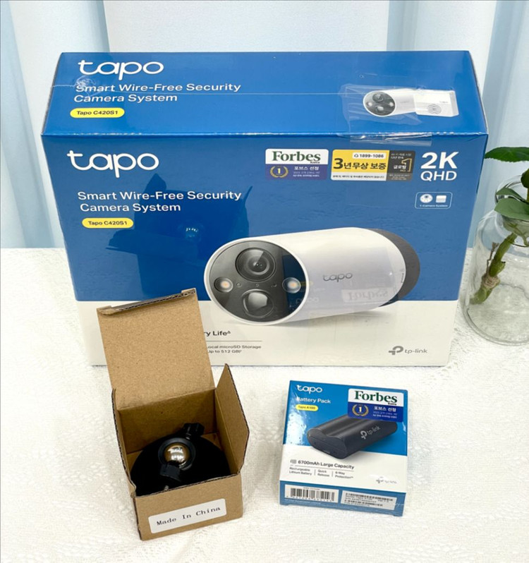 [새상품] 전원주택 실외 CCTV Tapo C420S 400만화소--2