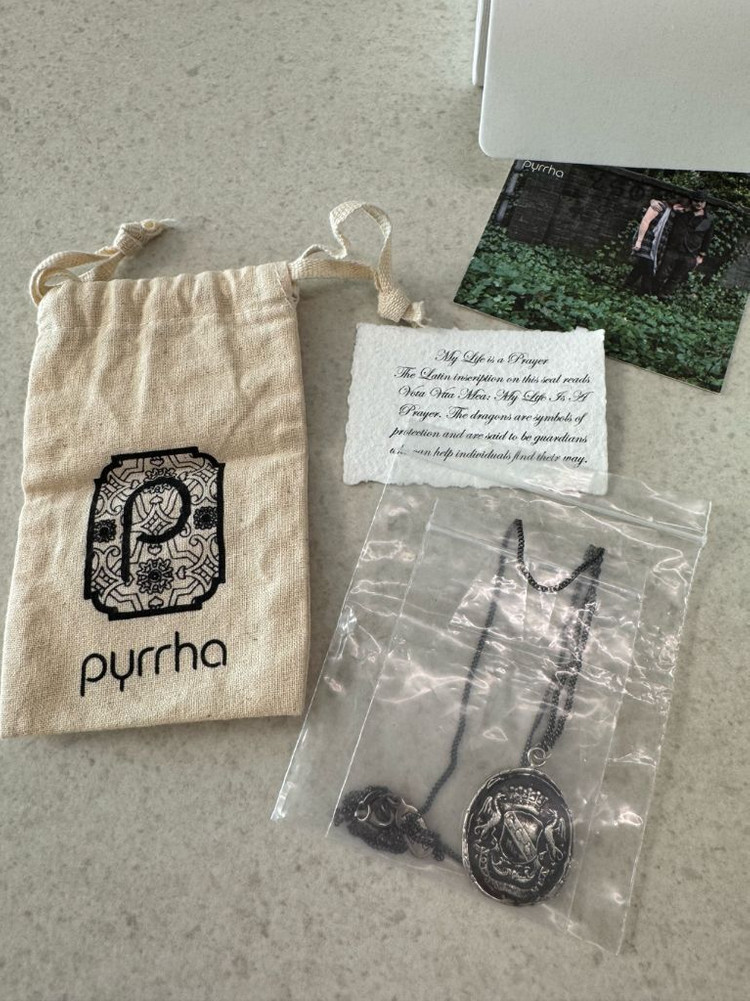 Pyrrha 파이라 스털링 실버 탈리스만 목걸이 (정품 풀세트)--2