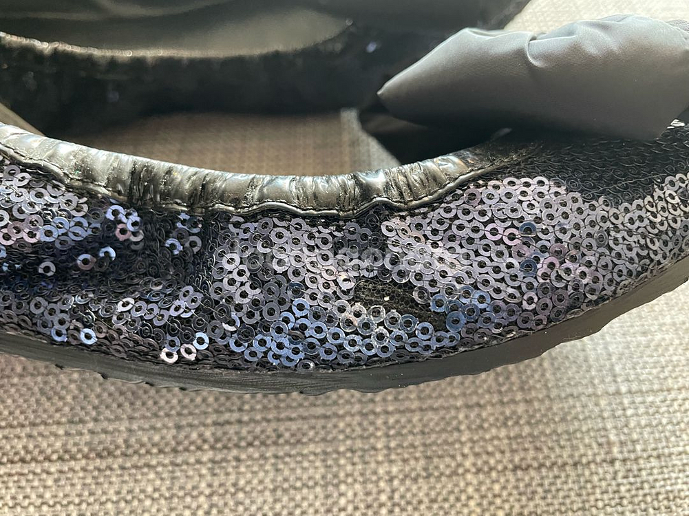 정품 프라다 리본 발레리나 플랫슈즈 37사이즈--9