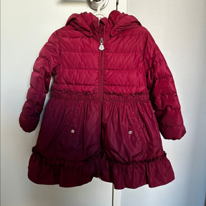 몽클레어 여아 패딩 2a 92cm 버건디