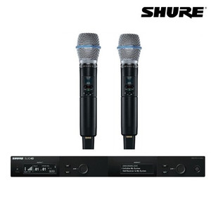 슈어 slxd24d/beta87 2채널 무선마이크 세트 이미지
