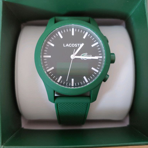 라코스테 그린 러버밴드 쿼츠시계