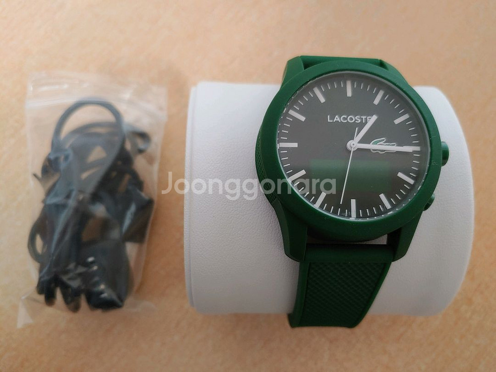 라코스테 그린 러버밴드 쿼츠시계--4