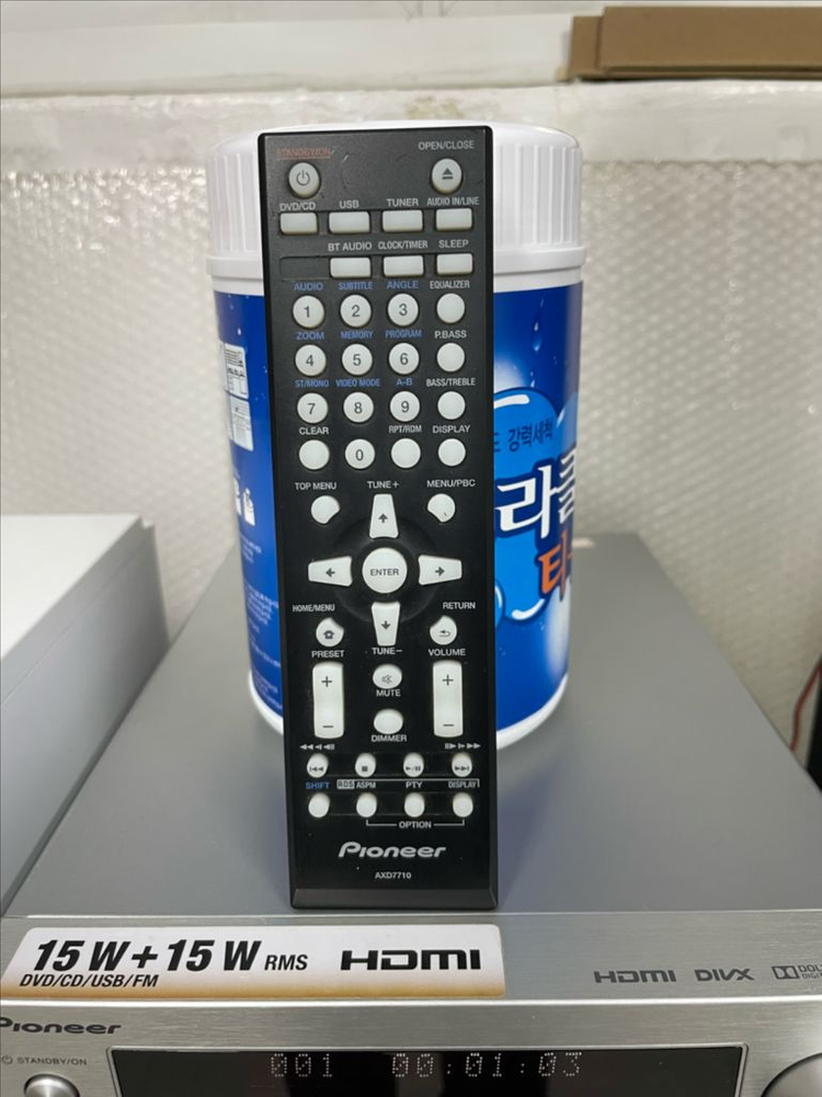 Pioneer X-HM21V 본체오디오 + 정품리모콘 이미지
