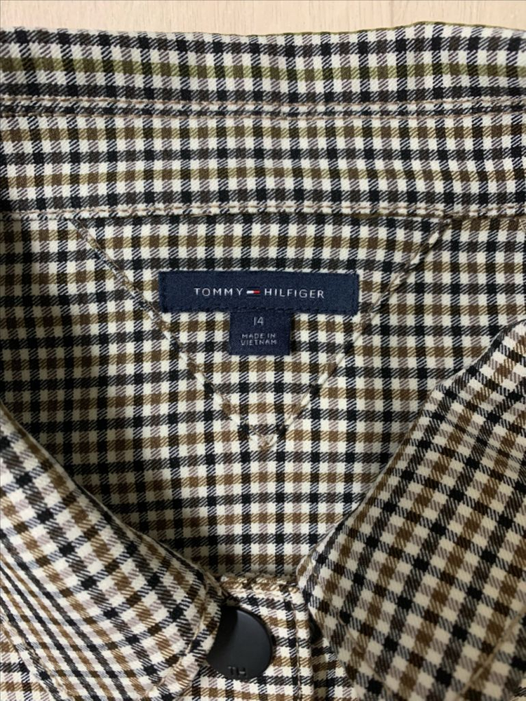 타미힐피거 체크자켓--2