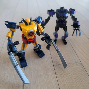 레고 마블 76202 울버린,76204 블랙팬서 맥로봇 2개 일괄