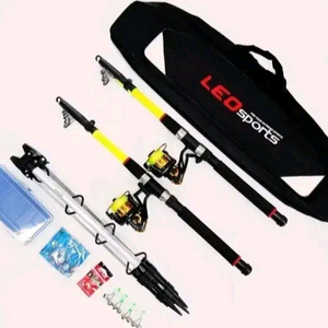 원투낚시대3.3m2대+4000번릴2대+릴줄+받침대+낚시대가방+소품세트