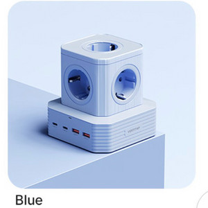 버티탭 Vertical Ultra65 큐브형 멀티탭 블루(새상품)