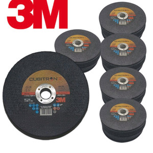3M 큐비트론|| 절단석5인치 50장 그라인더날 컷팅날 절삭날 금속절단석