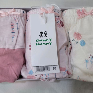 첨이첨이 여아삼각팬티 80호 3매입 1박스 새상품