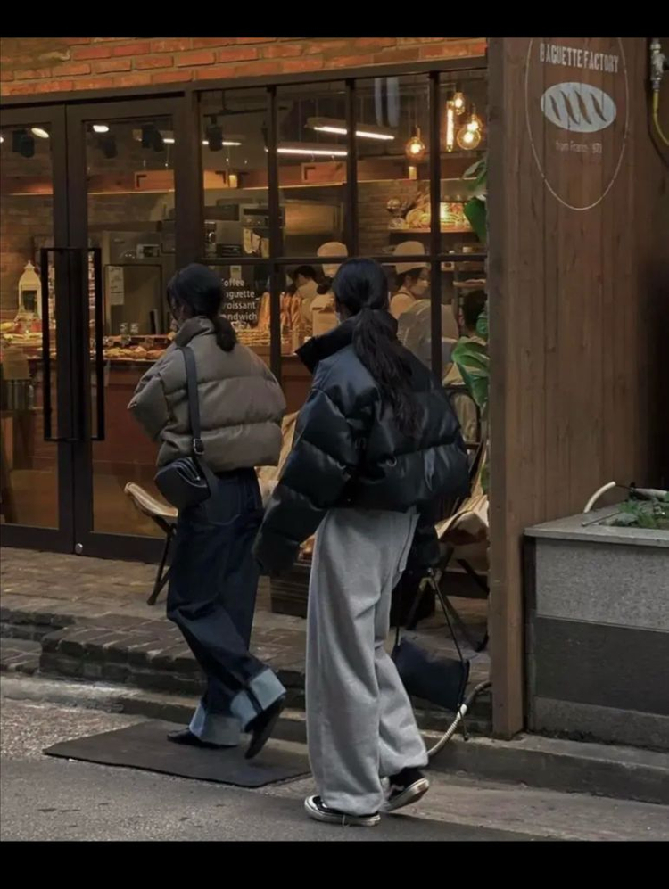 트리밍버드 덕다운 레더 패딩 블랙 이미지