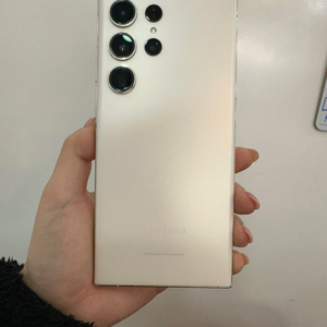 무잔상/액정수리)갤럭시S23울트라256GB 크림