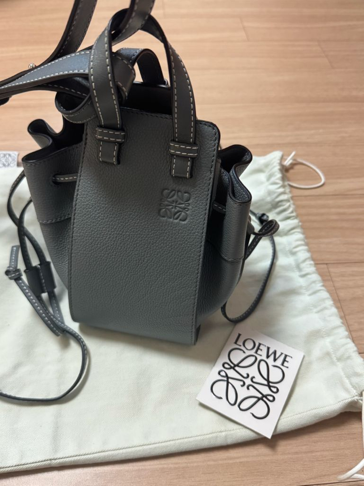 로에베 해먹백 미니 그레이--1