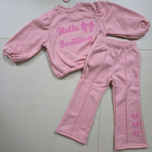 (새상품) 여아 등원룩 외출복 기모 상하복세트 100사이즈