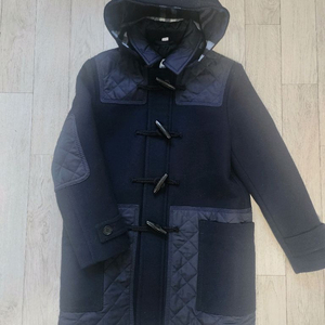 정품.최신상.1회착) 10y 버버리 키즈 더플 울 코트 100%모 떡볶이