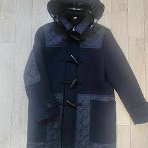 정품.최신상.1회착) 10y 버버리 키즈 더플 울 코트 100%모 떡볶이