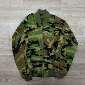 밀리터리 카모플라쥬 와펜 포인트 항공점퍼 [카키] L/100