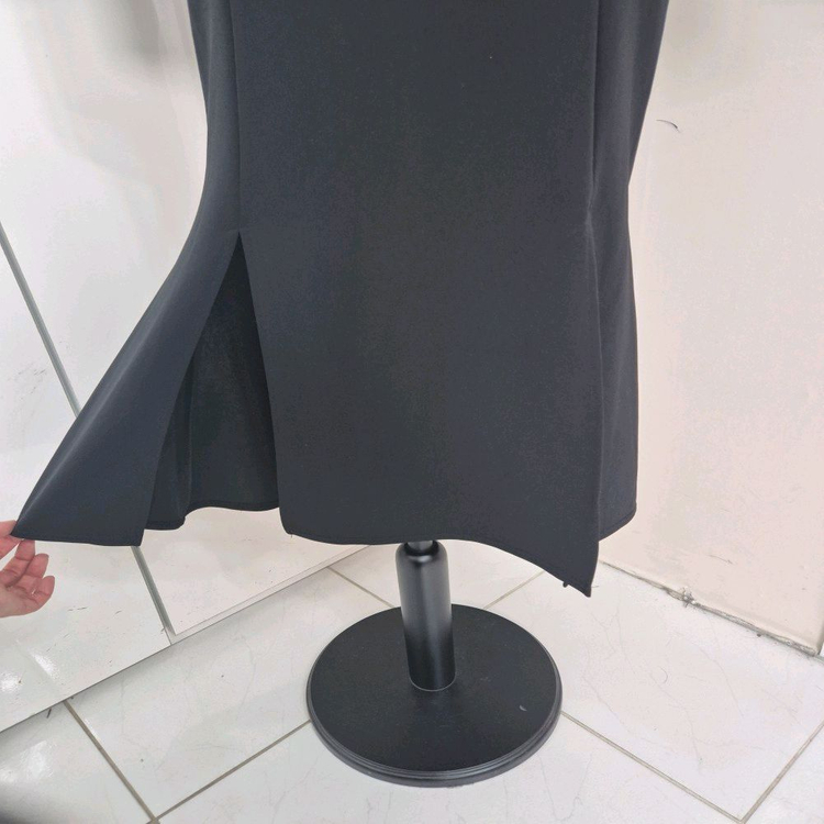 가성비갑 슬림핏 브이넥 머메이드 양트임 롱 원피스 (스판)--8