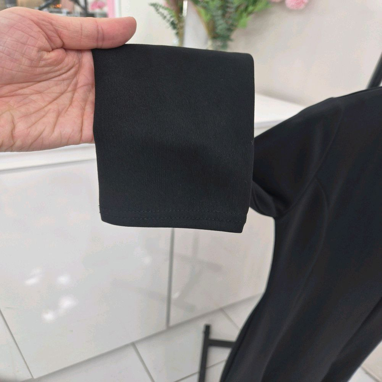 가성비갑 슬림핏 브이넥 머메이드 양트임 롱 원피스 (스판)--9