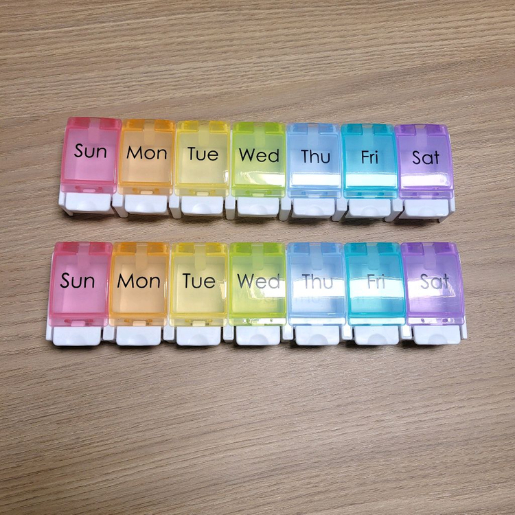 요일 원터치 알약 케이스/약통/영양제통/여행/무지개/보관함/레인보우/체험/소풍/해외/국내/트레블/숙박/모텔/호텔/꿈 이미지