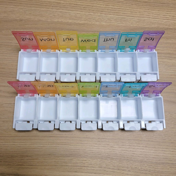 요일 원터치 알약 케이스/약통/영양제통/여행/무지개/보관함/레인보우/체험/소풍/해외/국내/트레블/숙박/모텔/호텔/꿈 이미지