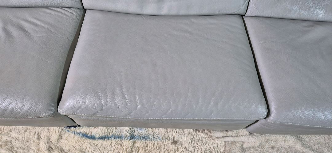 칼리아 이탈리아 이태리 전체 천연가죽 4인 소파(헤드레스트기능)--9