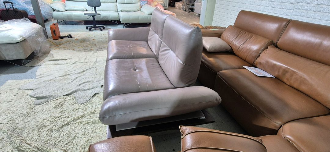 한샘 바흐801 이태리 마스트로또 천연 통가죽 3인 소파--5