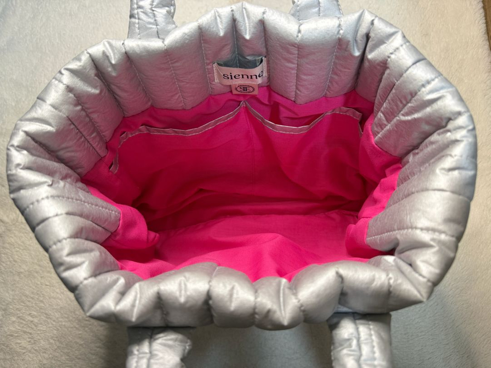 시엔느 패딩백 실버--4