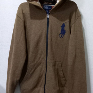 폴로 POLO 빅포니 브라운 체크 후드집업 100/L 이미지