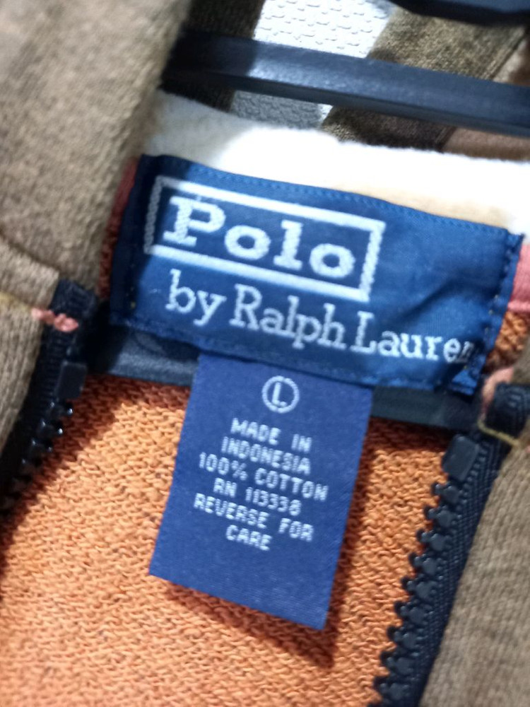 폴로 POLO 빅포니 브라운 체크 후드집업 100/L 이미지