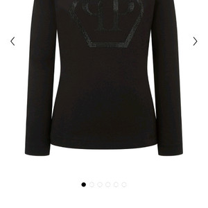 필립 플레인 골프 여성 헥사 모크넥 롱 슬리브 탑 이미지