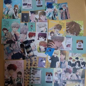 인소의 법칙 웹툰 단행본 한정판, 은지호 굿즈, 유천영 굿즈, 인법 굿즈 등 일괄