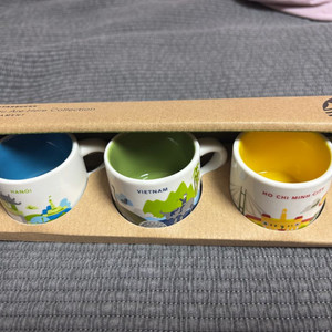 스타벅스 베트남 you are here collection 오너먼트 미니컵 세트 이미지